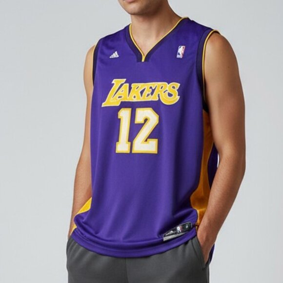 Vintage adidas Los Angeles Lakers 12 Dwight Howard Jersey - Picture 1 of 7